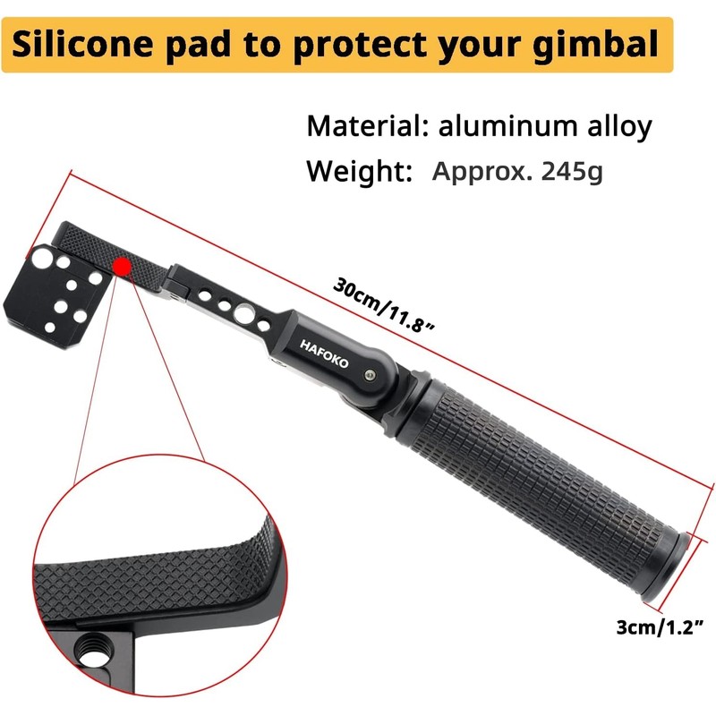 Handle for Ronin-S/Ronin-SC Stabilizer, Aluminium Alloy Metal Foldable Handle Sling