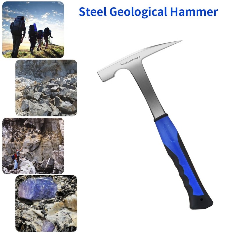 A peerless shovel 8 PCS Geology Rock Pick Equipment Kit,2