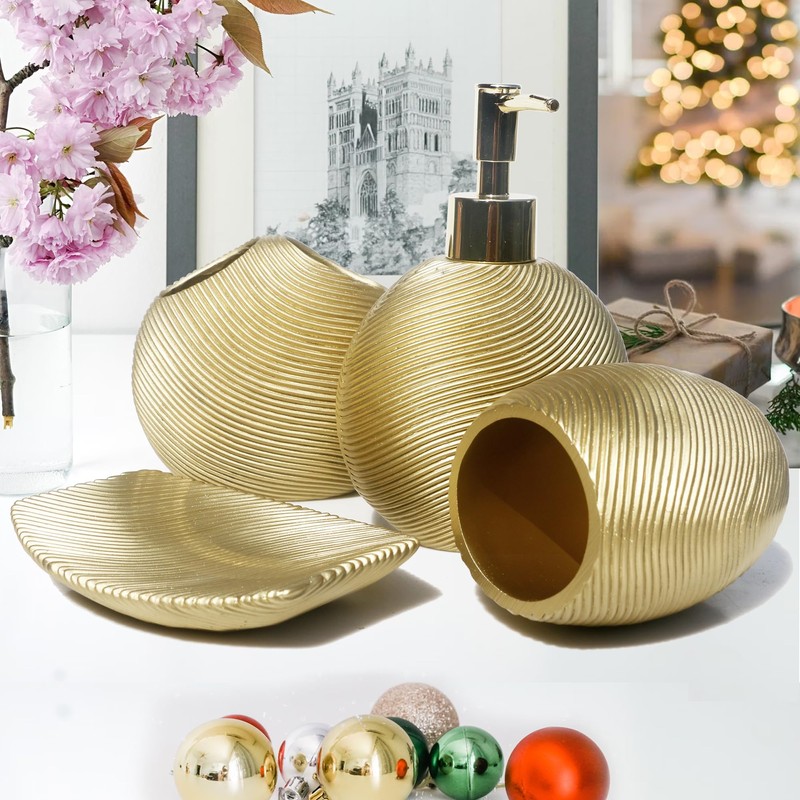 LUANT Bathroom Accessories Set Including Cup, Toothbrush Holders, Soap Dishes