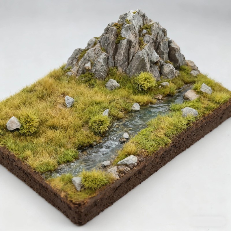 gdeplok Static Grass Mat 5.6 x 4 Inch – Realistic