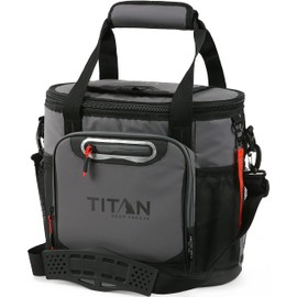 Titan Deep Freeze 24 Can Insulated Bucket Tote Cooler, Sharkskin Gray