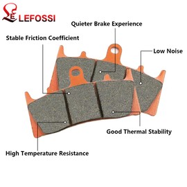 LE LEFOSSI Front Rear Carbon Fiber Brake Pads for Compatible with Suzuki GSX 1300 Hayabusa 99 00 01 02 03 04 05 06 07 FA188F FA063R
