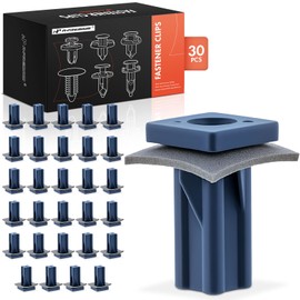 A-Premium 30 PCS Nylon with Sealer Car Retainer Fastener Push Pin Clips Compatible with Ford Explorer 2011-2025 Focus Edge Mustang Taurus C-Max Lincoln MKX MKS Mercury Sable - for 10mm