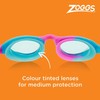 Zoggs Unisex-Youth Super Seal Junior Schwimmbrillen, Pink/Blue/Tint, Einheitsgröße