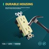 TOPELER Decorator Wall Receptacles, 15A 125V Standard Electrical Power Socket