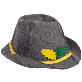 PetriStor Sauna Hat Tyrolean hat - Sauna Hat for Men - Wool Sauna Hat - Sauna Hat for Women - Bathhouse hat - Natural Felt Sauna Cap (Gray)