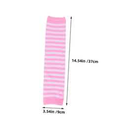 Outanaya 2 Pack Warm Arm Covers Knit Sleeves Elastic Fingerless Gloves for Cold Weather