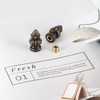 Mudder 4 Pack Lamp Finial Cap Knob Antique Brass Lamp