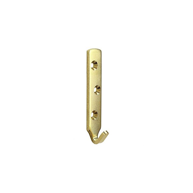 LagunaProject 4 x Heavy Duty Brass Plated J Hooks 3