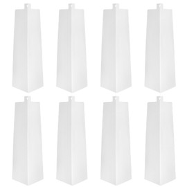 Semetall 8 Pcs Aluminum Siding Corners,8 inch Outside Corner Trim Metal Siding Panels with Nails,Aluminum Corner Trim for Mobile Home House Exterior,White