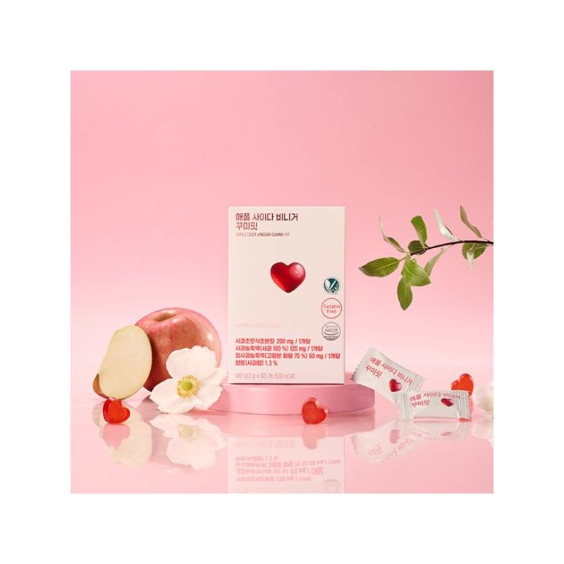 Radimary Apple Cider Vinegar Gummifit (1 box/60 gummies) / 라디메리