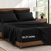CozyLux Queen Sheet Set 6-Piece, 21-Inch Deep Pocket, Soft Brushed