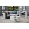 Convenience Concepts Northfield Admiral Square Coffee Table, White