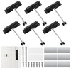 JaGely 6 Pcs Automatic Door Closer Safety Spring Closer Convert