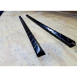 Fits Jeep Wrangler TJ Black Powder Coated Diamond Plate Door Entry Guard Set 18 Long