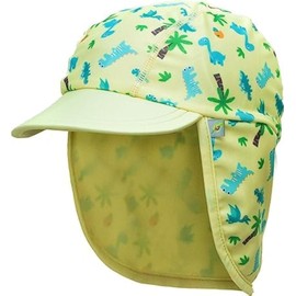 Jona UPF 50+ Sun Protection Flap Hat for Boys Girls Baby Sun Cap Toddler Sun Hats Cap with Neck Flap, Kid Bucket Hat Summer Beach Hat Swim Cap, Kids Legionnaire Hat Flap Cover Cap (Large, Yellow)