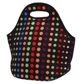 Insulated Neoprene Lunch Bag for Women,Men and Kids, Reusable Soft Lunch Tote for Work School (Small Circle)
