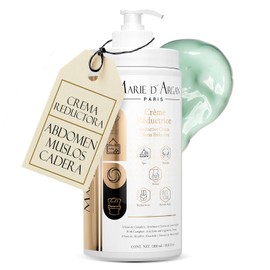 Crema Corporal Reductiva 1000 ml | Crema Corporal con Alcanfor, Alcachofa y Hiedra Europea para Cuidado de la Piel y Reducción de Medidas | Ayuda a Tonificar la Piel | Marie d'Argan