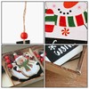 Valicaer Wooden Christmas Tree Decoration Set,9Pcs Wood Slice Christmas Wooden