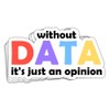 MAIANEY 3 Pcs Data Science Stickers, Multicolor, Vinyl, Cartoon, Rectangular,