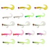 eMagTech 17pcs Soft Fishing Lures & Baits with Jig Head