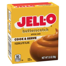 Jell-O, Cook & Serve, Pudding & Pie Filling, Butterscotch, 3.5oz Box (Pack of 4)