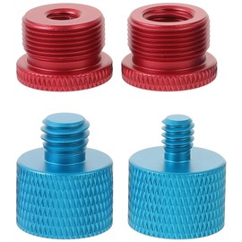 Milisten 4pcs Mic Stand Adapter 3/8 Female to 5/8 Male 5/8 Tripod Adapter Mic Adapter Microphone Adapter Microphone Boom Stand Adapter Microphone Accessories Metal Screw Appendix