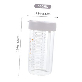 Sosoport Portable Boys and Girls Straw Water Bottle 550ml Sports Drink Cup Fun Stickers -free for Boys Girls Toddlers Outdoor Activities