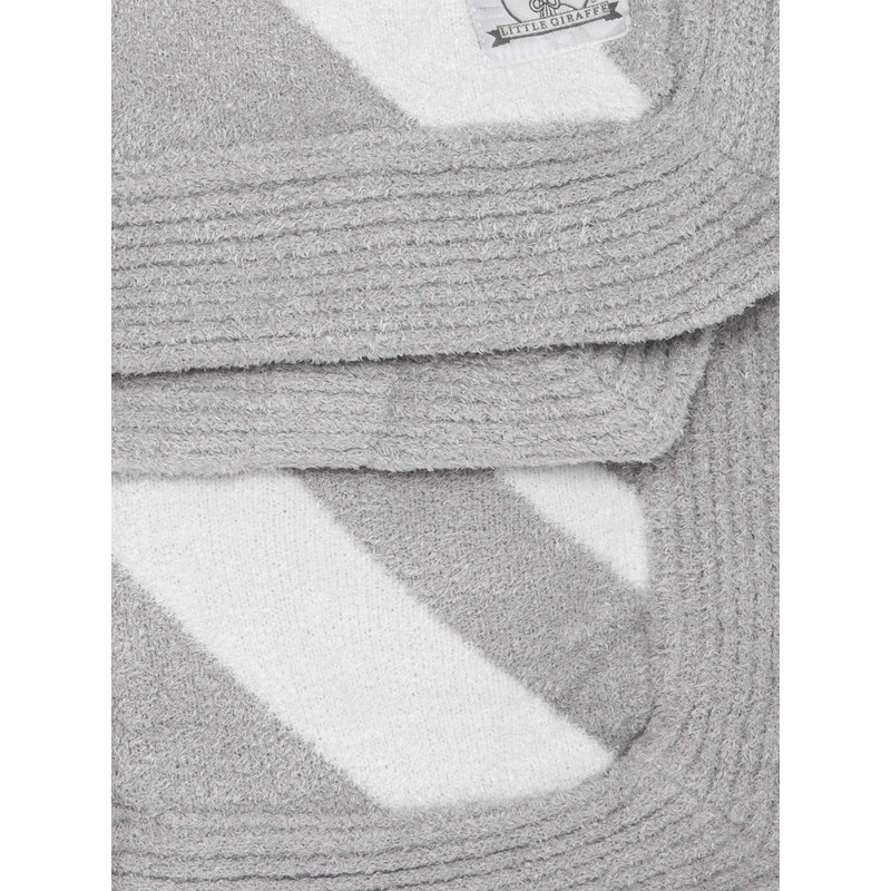 Little Giraffe Dolce Union Jack Blanket (Silver)