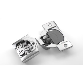 Berta 10-Pack, 1/2 inch Overlay Soft Closing Face Frame Cabinet Hinges, 105 Degree 6-Ways 3-Cam Adjustment Concealed Kitchen Cabinet Door Hinges with Screws (1/2 in. Overlay, 10 Pieces)