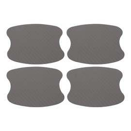 TUCKBOLD Car Magnet Car Door Handle Scratch Protector 73x95mm Anti-Scratches| Door Handle Protective Film Carbon Fiber Gray 4 Pcs