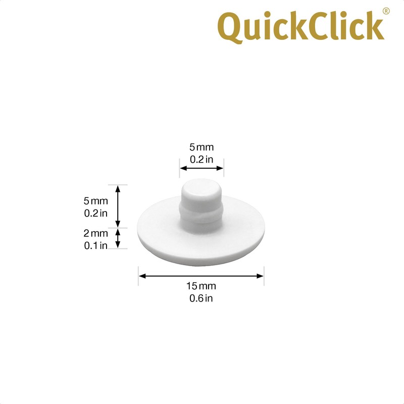 Wagner QuickClick® Plastic Gliders, Furniture Glides, Chair Glides, Set of