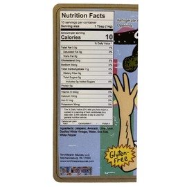 TorchBearer Sauces Danny Wood's Guac Sizzle, Avocado Jalapeno Pepper Sauce 5 Fl Oz, Heat level 2 - Mild Spicy, All Natural, Extract-Free, Made in USA