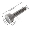 Andux Zone Motorcycle Rear Silencer 47 mm Removable Universal Rear