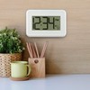 La Crosse Technology 513-113W Digital White Wall Clock with Temperature