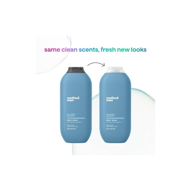 Method Men Body Wash, Glacier + Granite, Paraben and Phthalate