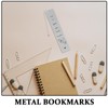 Gatuida 4pcs Cute Animal Metal Bookmarks Set Elegant Stainless Steel