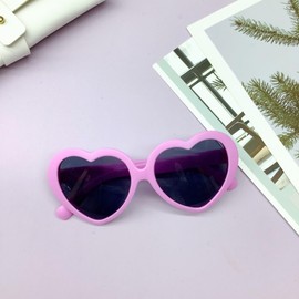 Purple Pet Sunglasses Cute Pet Dog Sunglasses Cat Glasses Heart Sun Flower Glasses for Small Dogs Cat Accessories Photos Props Pets Party Decor，Apparel and Accessories，Dog Sunglasses