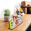 heigudan Spring Easter Decorations Wooden Cute Rabbit Gonk Table Stand
