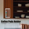 Wall Mounted Coffee Capsule Holder Coffee Pod Rack Storage Shelves