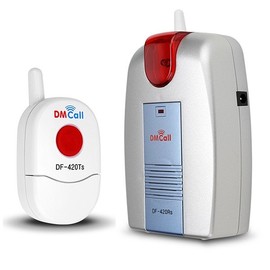 Long-Range FM Wireless Chime Bell DF-420RTS / Wireless Emergency Panic Bell Notification Bell