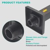 Brass Shower Arm with Flange, ENGA Oil Rubbed Bronze 12