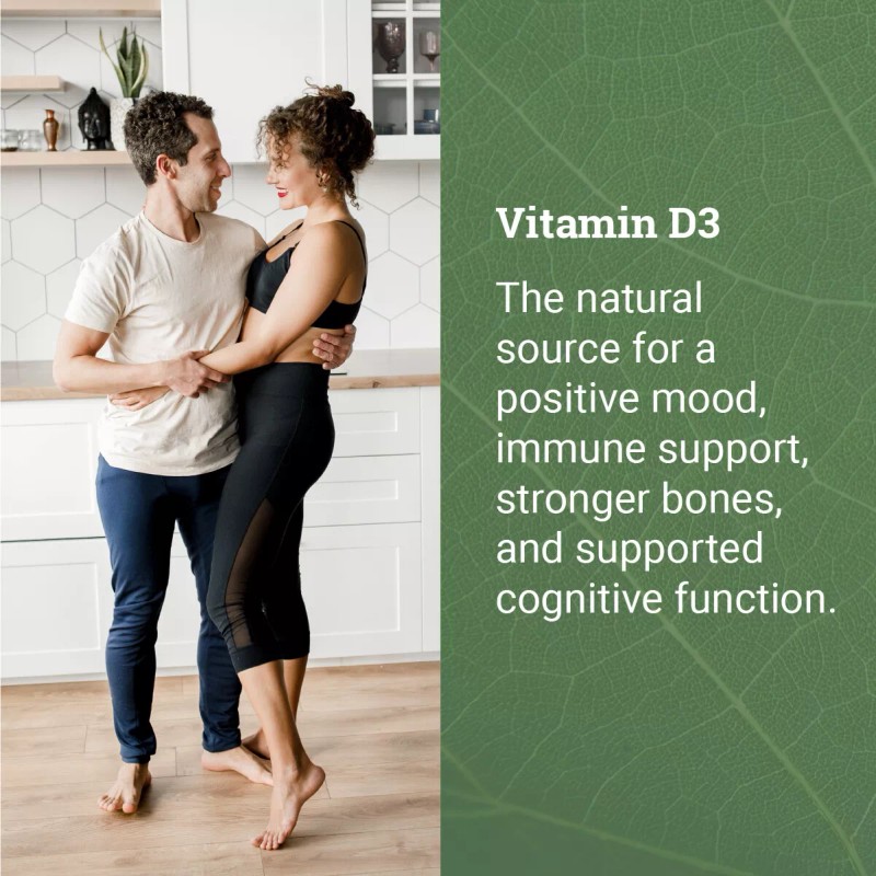 Vegan Vitamin D3 5000 IU Capsules - 120 Capsules (4-Month
