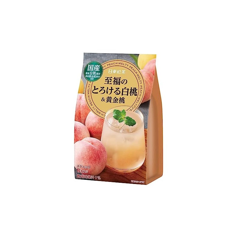 Nittoh Fruit Drink Mix White Peach & Golden Peach Flavour