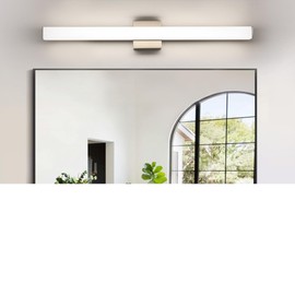 YHTlaeh Bathroom Vanity Light Brushed Nickel Square LED 31.5 inch 24W 4000K Natural White Light Wall Bar Lighting Fixtures Over Mirror (Dimmable)
