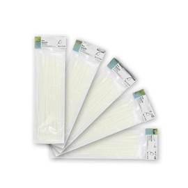 Pack of 100 White Cable Ties 4.8 x 200mm Nylon 66 Strong and Durable Ideal for Organizing Cables and Attaching Items