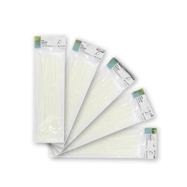 Pack of 100 White Cable Ties 4.8 x 200mm Nylon 66 Strong and Durable Ideal for Organizing Cables and Attaching Items