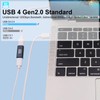Poyiccot USB C Female Female Relay Adapter, 240W/48V/5A Super Fast
