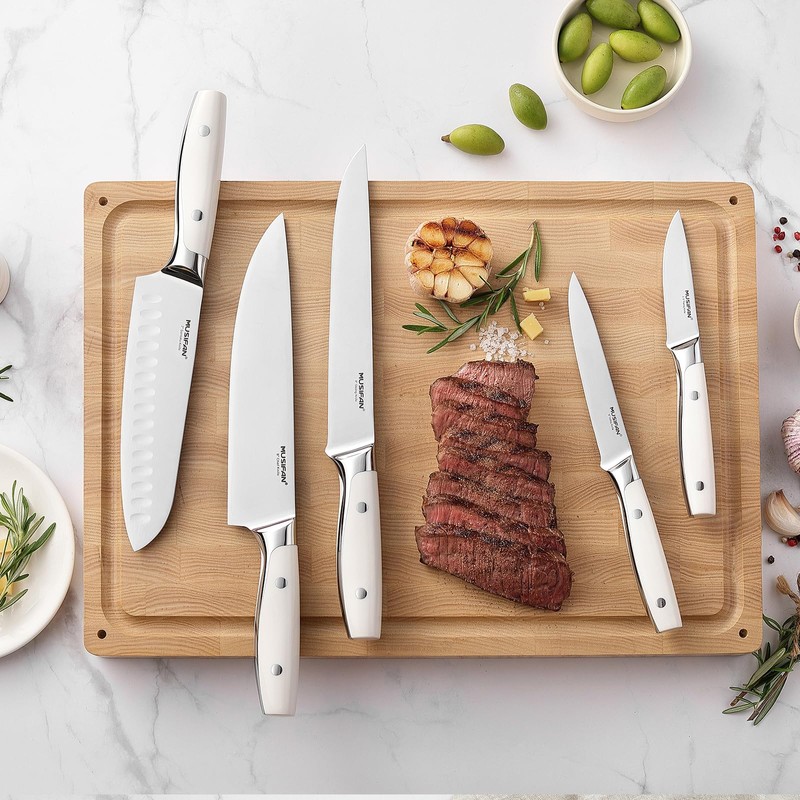 Musifan 5-Piece Chef Knife Set, Professional Ultra Sharp Kitchen Knives