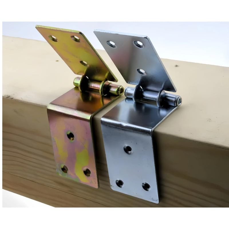 2 Pieces Sliver Folding Hinge for Wood Box,Iron Door Hinges